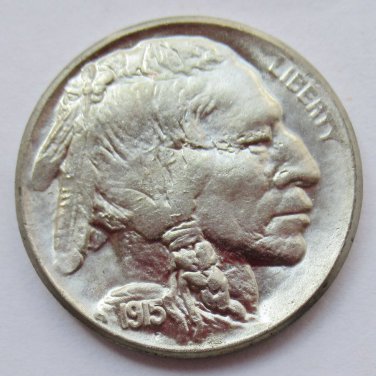 US 1915 Indian Head 5C Buffalo Nickel Five Cents Copy Coin  For Collection