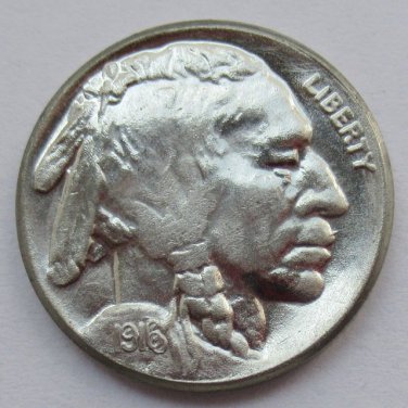 US 1916 Doubled Die Obverse 5C Buffalo Nickel Five Cents Copy Coin  For Collection