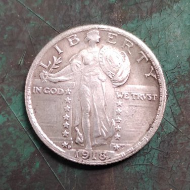 US 1918-D Standing Liberty Quarter Dollar Copy Coin
