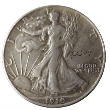 US 1919-S Walking Liberty Half Dollar Copy Coin