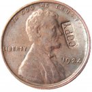US 1924 Lincoln Head One Cent 100% Copper Copy Coin