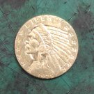 US 1929 Indian Head Quarter Eagle $5 Five Dollars Copy Coin
