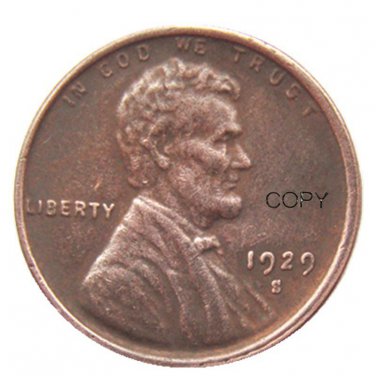 US 1929-S Lincoln Head One Cent Penny Copy Coin