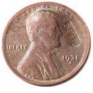 US 1931-S VDB (The VDB On The Neckline)Lincoln One Cent Copper Copy Coin