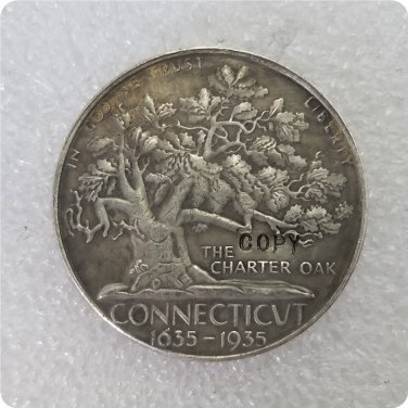 US 1935 Connecticut Commemorative Half Dollar Copy Coins  For Collection