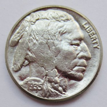 US 1935-D Indian Head 5C Buffalo Nickel Five Cents Copy Coin  For Collection