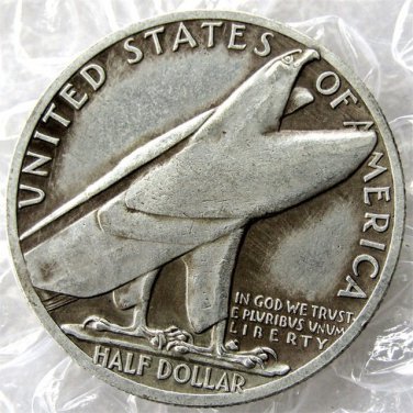 US 1936 Bridgeport Connecticut Silver Plated Half Dollar Copy Coins  For Collection