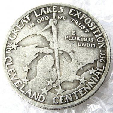 US 1936 Cleveland Centennial Commemorative Half Dollar Copy Coins  For Collection
