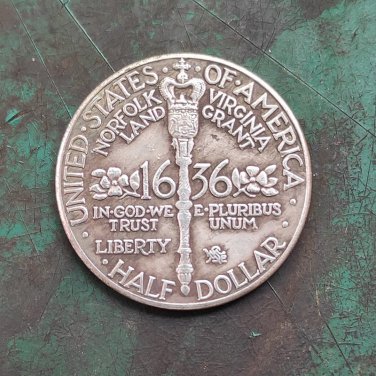 US 1936 Norfolk Commemorative Half Dollar Copy Coin