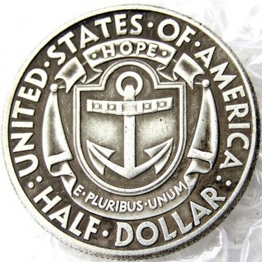 US 1936 S Rhode Island Silver Plated Commemorative Half Dollar Copy Coins  For Collection