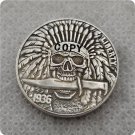 US 1936-D Buffalo Nickel Skull With Knife Hobo Nickle Copy Coin For Collection