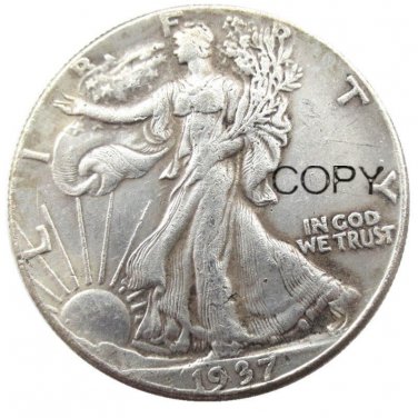 US 1937-D Walking Liberty Half Dollar Copy Coin