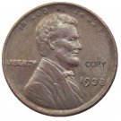 US 1938 Lincoln Head One Cent Penny Copy Coin