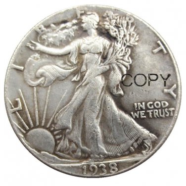 US 1938 Walking Liberty Half Dollar Copy Coin
