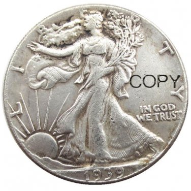 US 1939 Walking Liberty Half Dollar Copy Coin