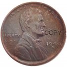 US 1940-S Lincoln Head One Cent Penny Copy Coin