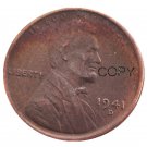 US 1941-D Lincoln Head One Cent Penny Copy Coin