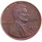 US 1943-S Lincoln Head One Cent Penny Copy Coin
