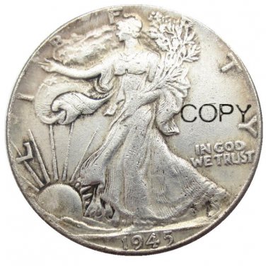 US 1945 Walking Liberty Half Dollar Copy Coin