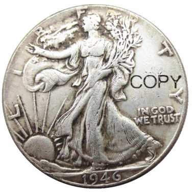 US 1946 Walking Liberty Half Dollar Copy Coin