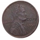 US 1951-S Lincoln Head One Cent Penny Copy Coin