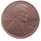 US 1958 Lincoln Head One Cent Penny Copy Coin