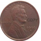 US 1959-D Lincoln Head One Cent Penny Copy Coin