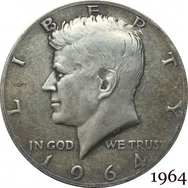 US 1964 Liberty 1/2 Kennedy Half Dollar Copy Coin