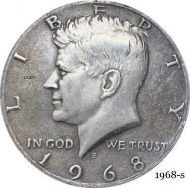 US 1968-S Liberty 1/2 Kennedy Half Dollar Copy Coin