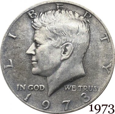 US 1973 Liberty 1/2 Kennedy Half Dollar Copy Coin