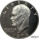 US 1974-S Liberty Eisenhower One Dollar Copy Coin