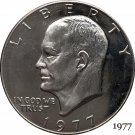 US 1977 Liberty Eisenhower One Dollar Copy Coin