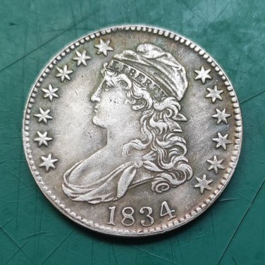 US Coin 1834 Capped Bust 50C Half Dollar Copy Coin
