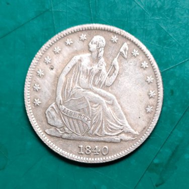 US Coin 1840 Seated Liberty Half Dollar Copy Coin