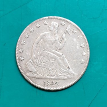 US Coin 1842 Seated Liberty Half Dollar Copy Coin