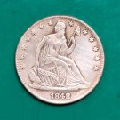 US Coin 1848 Seated Liberty Half Dollar Copy Coin