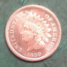 US Coin 1859 Indian Head One Cent Copy Coin
