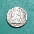 US Coin 1865-S Seated Liberty Half Dime Copy Coin