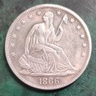 US Coin 1866 Seated Liberty Half Dollar Copy Coin