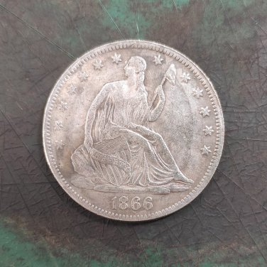 US Coin 1866-S Seated Liberty Half Dollar Copy Coin
