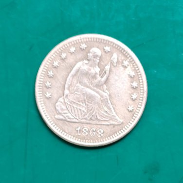US Coin 1868 Seated Liberty Quarter Dollar Copy Coin