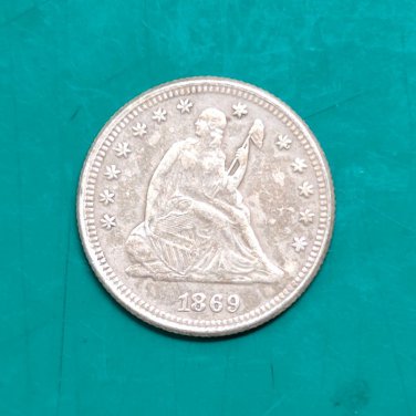 US Coin 1869 Seated Liberty Quarter Dollar Copy Coin