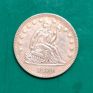 US Coin 1870 Seated Liberty Quarter Dollar Copy Coin