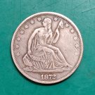US Coin 1872-CC Seated Liberty Half Dollar Copy Coin