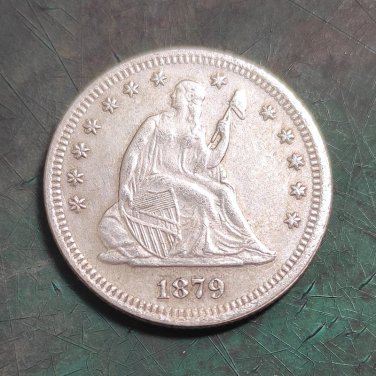 US Coin 1879 Seated Liberty Quarter Dollar Copy Coin
