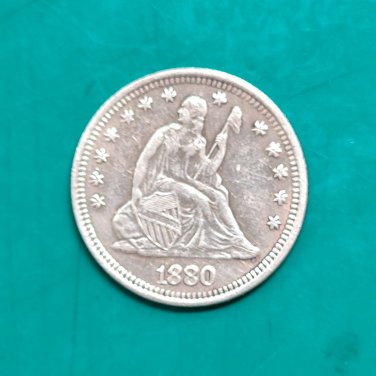 US Coin 1880 Seated Liberty Quarter Dollar Copy Coin