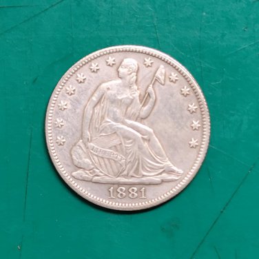 US Coin 1881 Seated Liberty Half Dollar Copy Coin