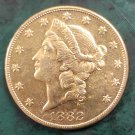 US Coin 1882 Liberty Head $20 Twenty Dollars Copy Coin