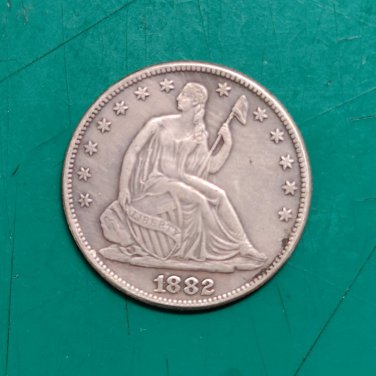 US Coin 1882 Seated Liberty Half Dollar Copy Coin