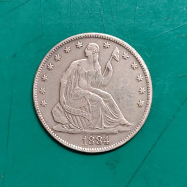 US Coin 1884 Seated Liberty Half Dollar Copy Coin